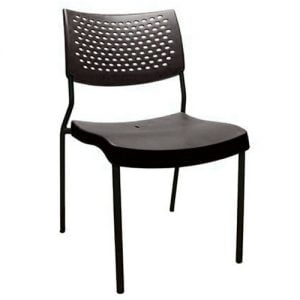 silla comercial negro industrial comedor