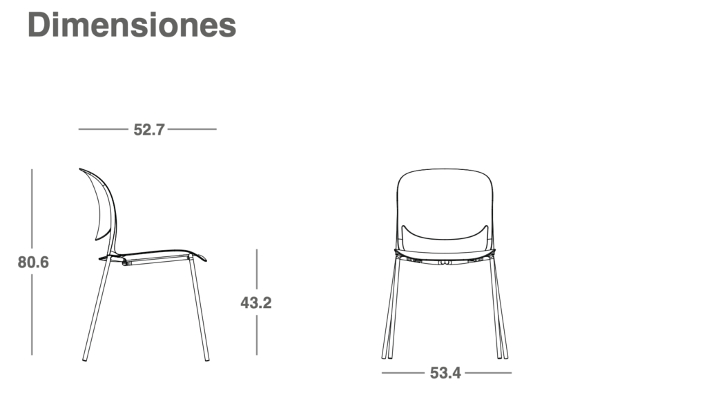 medidas para silla comedor 