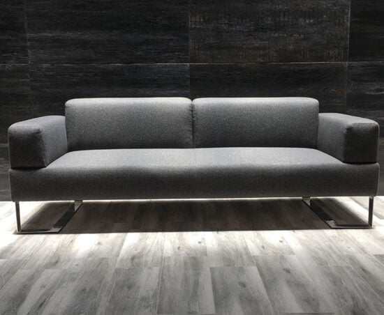 Sala 2 personas tela gris oxford para lobby y oficinas