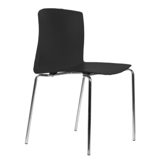 silla comedor industrial negro pool pull