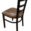 Silla metal XP color negro asiento café