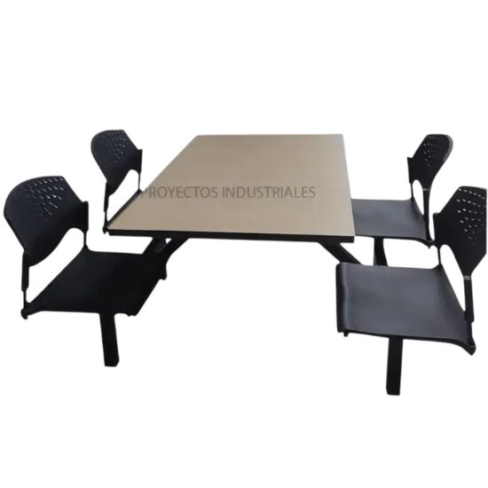 Banca Fast Food Bloom 4 Plazas | Con Respaldo Ergonómico