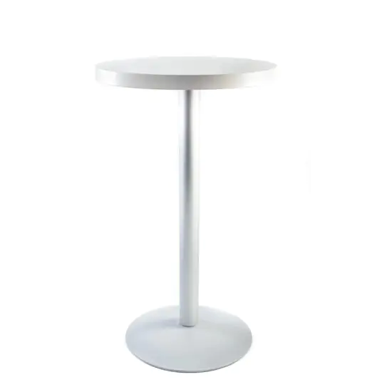 Mesa Cubierta DUROLIGHT  base acero circular ALTA