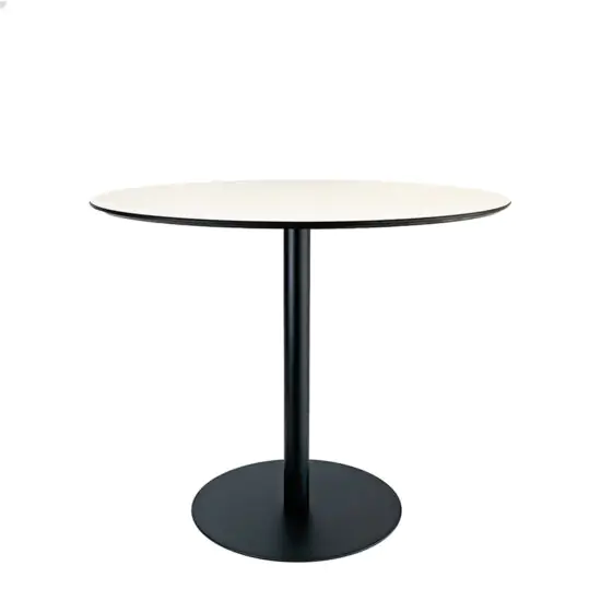 Mesa Cubierta COMPACT  base acero circular galvanizado