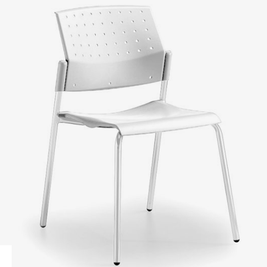 Silla Areta 4 patas polipropileno italiano uso rudo 200kg