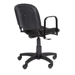 Silla operativa oficina tapiz con apoya brazos en metal  Reforzado - Image 5