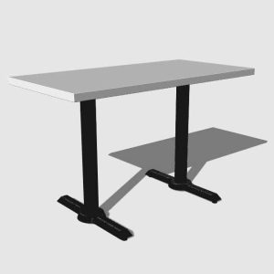 Mesa patin rectangular 4P