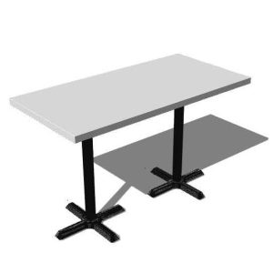 Mesa cruz rectangular 4P