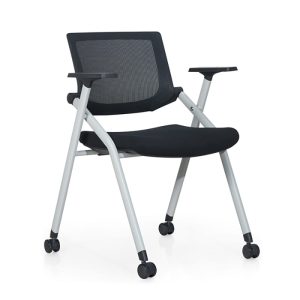 Silla TOP capacitación con paleta base blanco y negro - Image 6