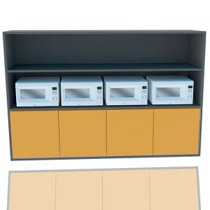 Mueble para microondas comedor industrial