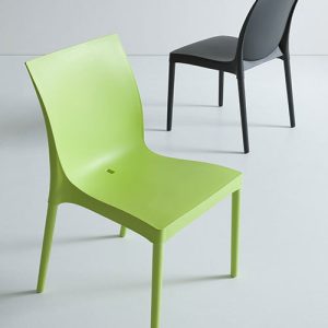 Silla Iris tecnopolímero comercial uso exterior sin brazos - Image 4