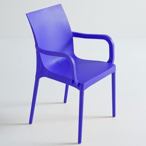 Silla Iris tecnopolímero comercial uso exterior sin brazos - Image 3