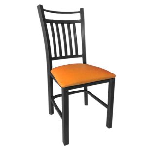 Silla metal respaldo alto VIX restaurantes y cafeterías