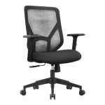 Silla ejecutiva ergonómica económica modelo León con brazos ajustables