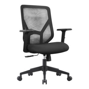 Silla ejecutiva ergonómica económica modelo León con brazos ajustables