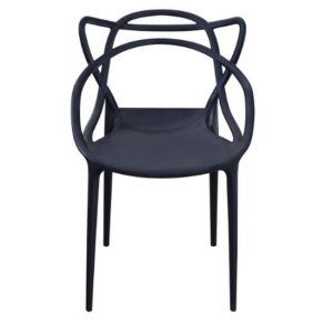 Silla trix plástico restaurantes y cafeterías Negro - Image 3