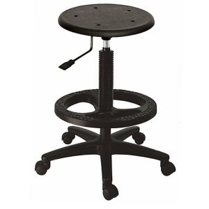 Silla industrial suave rela con anillo para pies