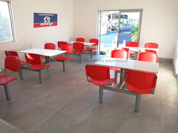 Banca Comedor Industrial Novanite 4 plazas.