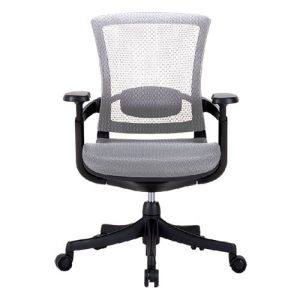 Silla Skate Task Estructura Negra mesh Gris / Negra Lisa. RM-9025 Requiez