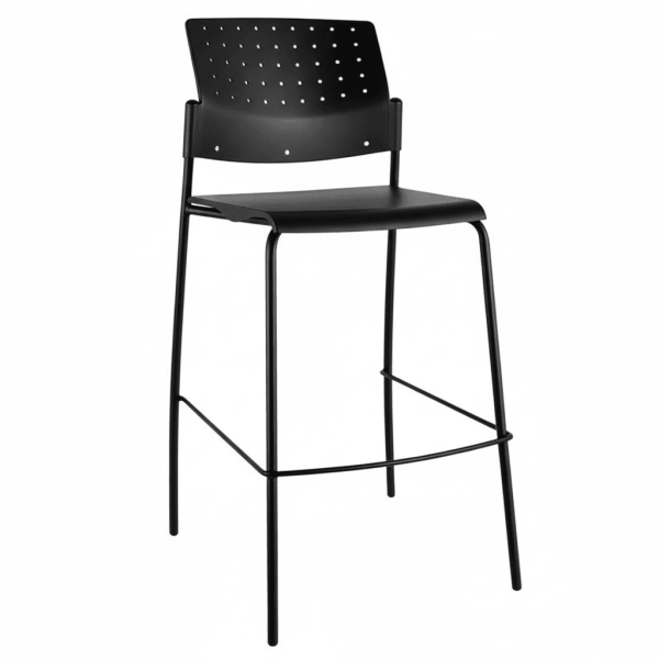 Banco Areta alto para barra comedor industrial polipropileno italiano 200kg