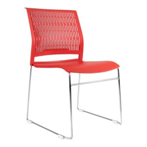 Asiento ergonómico de alta resistencia en polipropileno para silla de visita