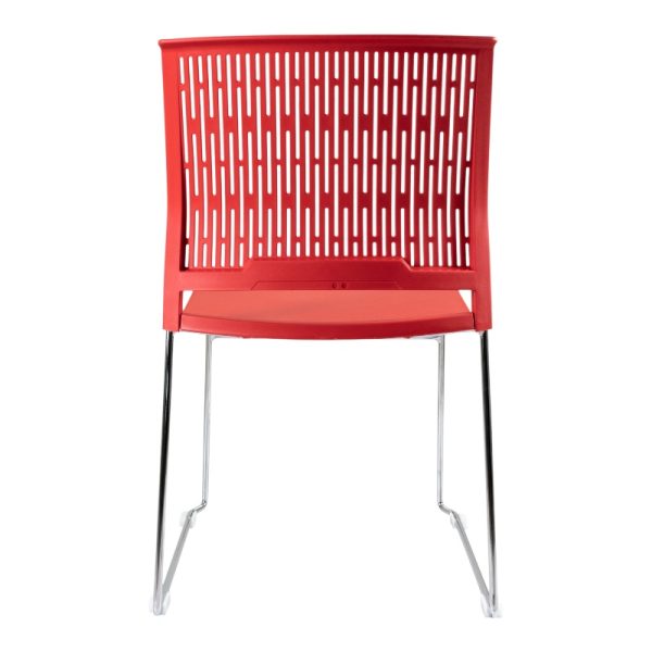 Asiento ergonómico de alta resistencia en polipropileno para silla de visita