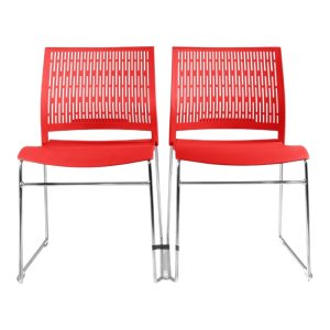 Asiento ergonómico de alta resistencia en polipropileno para silla de visita