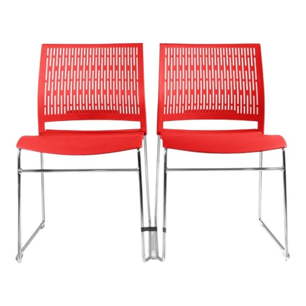 Asiento ergonómico de alta resistencia en polipropileno para silla de visita