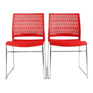 Asiento ergonómico de alta resistencia en polipropileno para silla de visita
