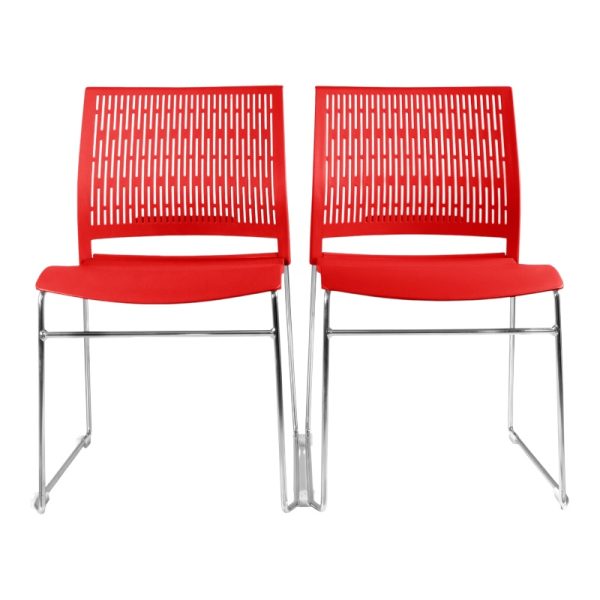 Asiento ergonómico de alta resistencia en polipropileno para silla de visita