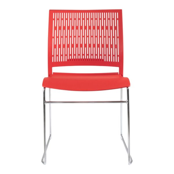 Asiento ergonómico de alta resistencia en polipropileno para silla de visita