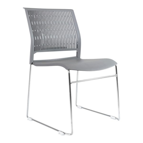 Asiento ergonómico de alta resistencia en polipropileno para silla de visita