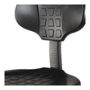 Silla Industrial KX301-SSD Ergonómica en Poliuretano con Aro Cromado y Brazos