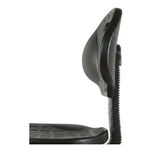 Silla Industrial KX301-SSD Ergonómica en Poliuretano con Aro Cromado y Brazos
