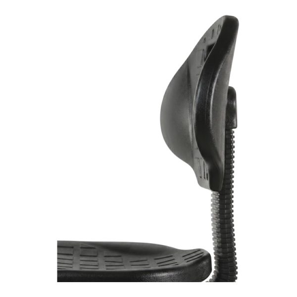 Silla Industrial KX301-SSD Ergonómica en Poliuretano con Aro Cromado y Brazos