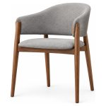 Sillón Mariola de madera de haya con tapizado — Labenze NODO