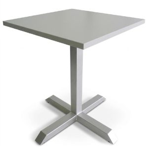 Mesa Cuadrada EINS™ 90x90 | Cubierta Laminado Brillante y Base Cruz