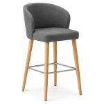 Silla Mora de madera de haya con respaldo envolvente — Labenze NODO