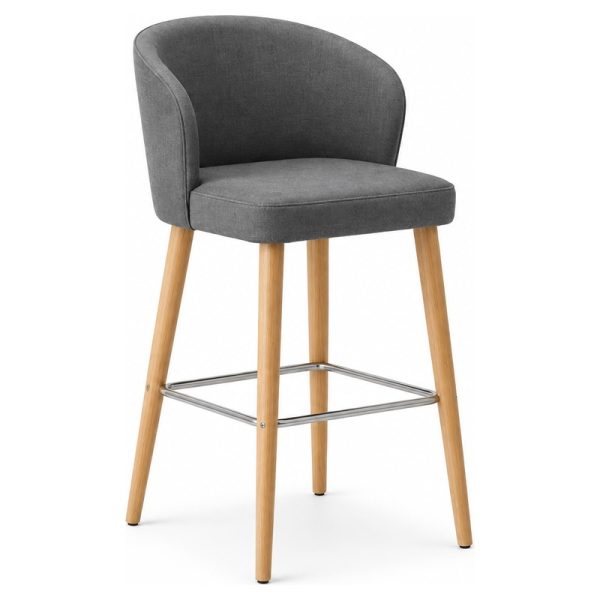 Silla Mora de madera de haya con respaldo envolvente — Labenze NODO
