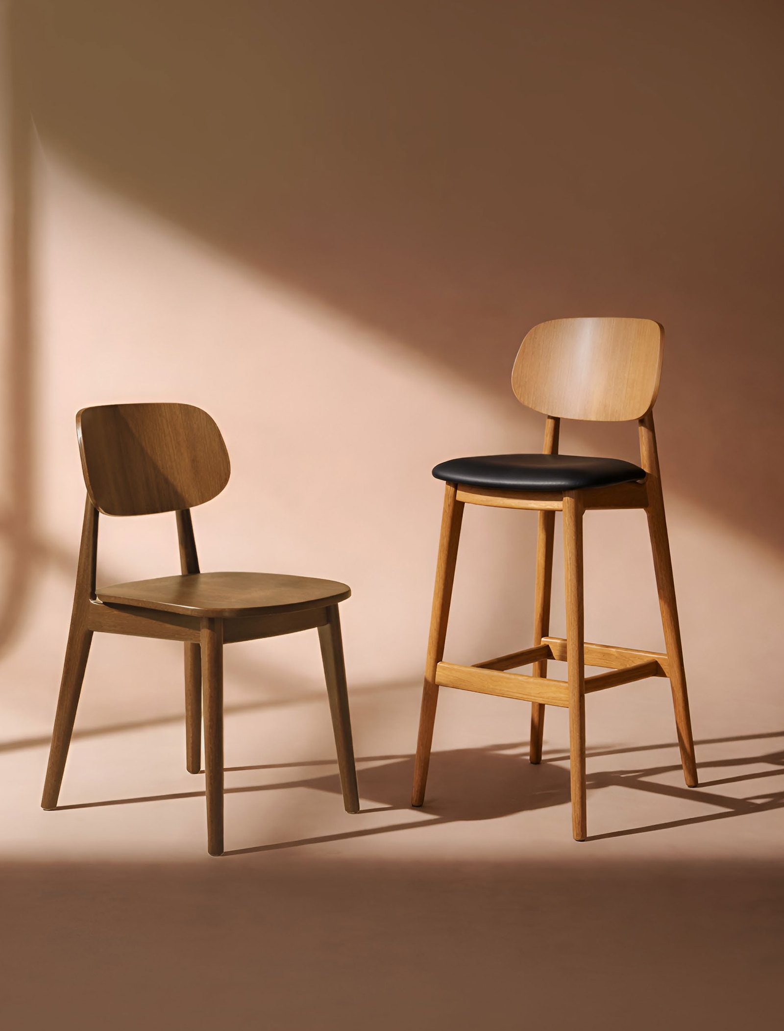Silla Vigo 4 Patas en Madera de Haya — Labenze NODO en un espacio real